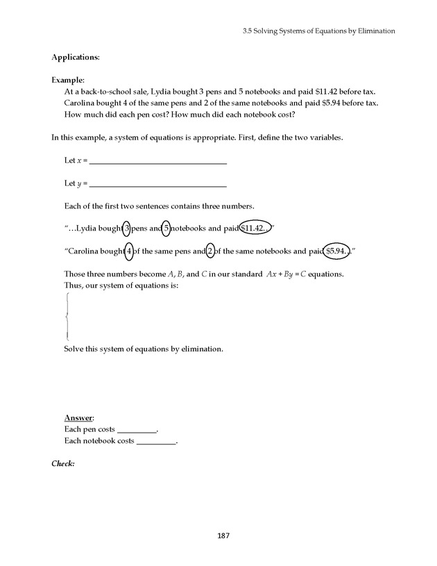 Math 021 Introductory Algebra, Third Edition - Page 187