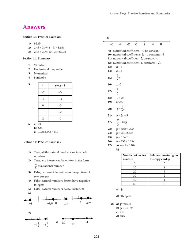 Math 021 Introductory Algebra, Third Edition - Page 205