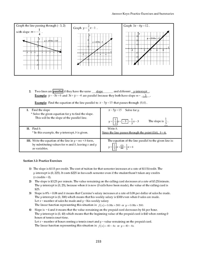 Math 021 Introductory Algebra, Third Edition - Page 233