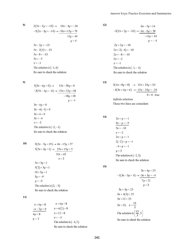 Math 021 Introductory Algebra, Third Edition - Page 241