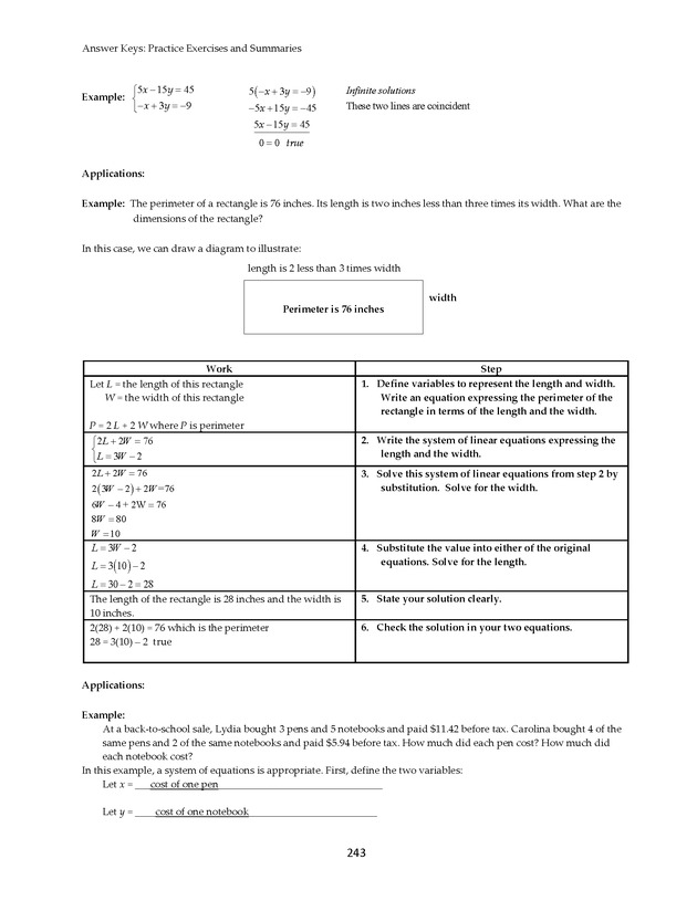 Math 021 Introductory Algebra, Third Edition - Page 243