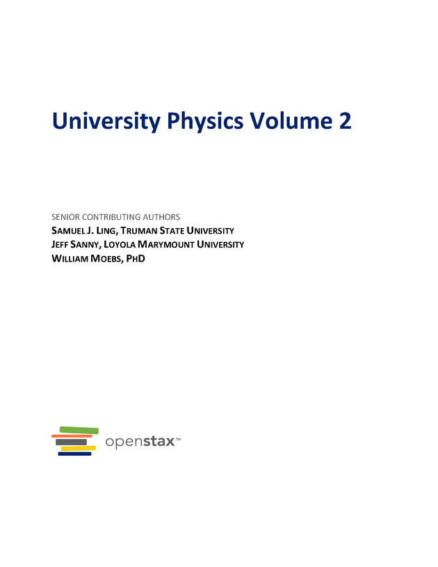 University Physics Volume 2 - Front Matter 2