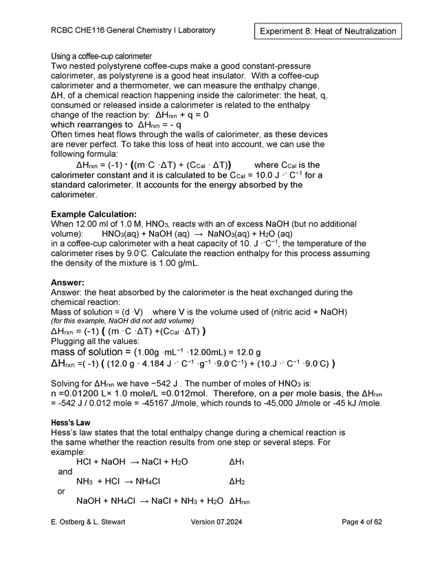 RCBC CHE116 General Chemistry I Laboratory - New Page