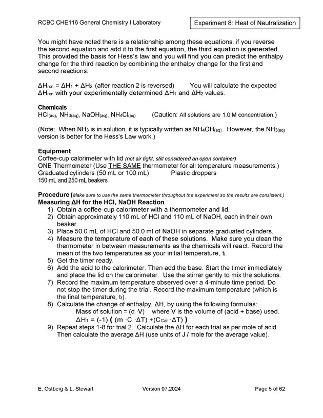RCBC CHE116 General Chemistry I Laboratory - New Page