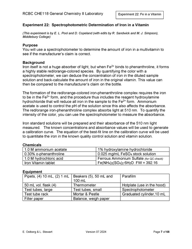 RCBC CHE118 General Chemistry II Laboratory - New Page