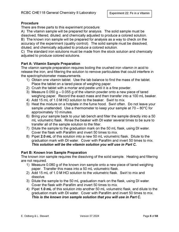 RCBC CHE118 General Chemistry II Laboratory - New Page