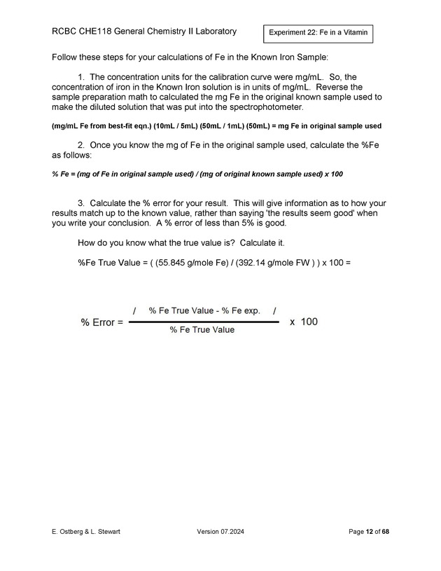 RCBC CHE118 General Chemistry II Laboratory - New Page