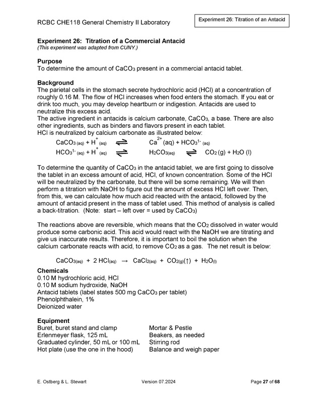 RCBC CHE118 General Chemistry II Laboratory - New Page