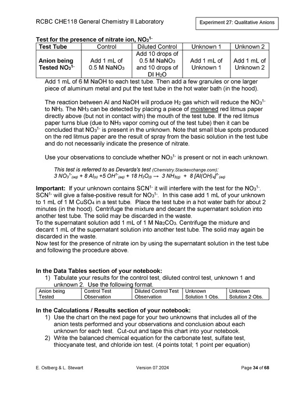 RCBC CHE118 General Chemistry II Laboratory - New Page