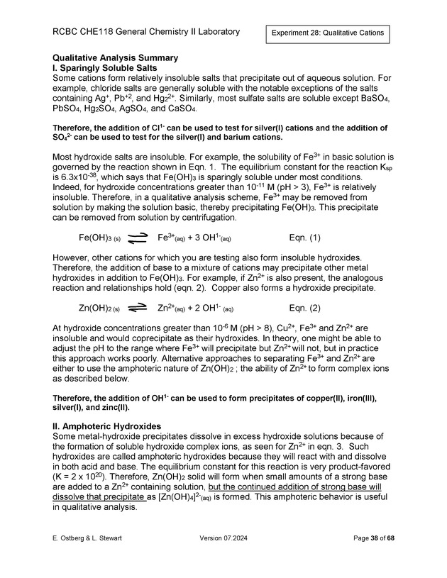 RCBC CHE118 General Chemistry II Laboratory - New Page