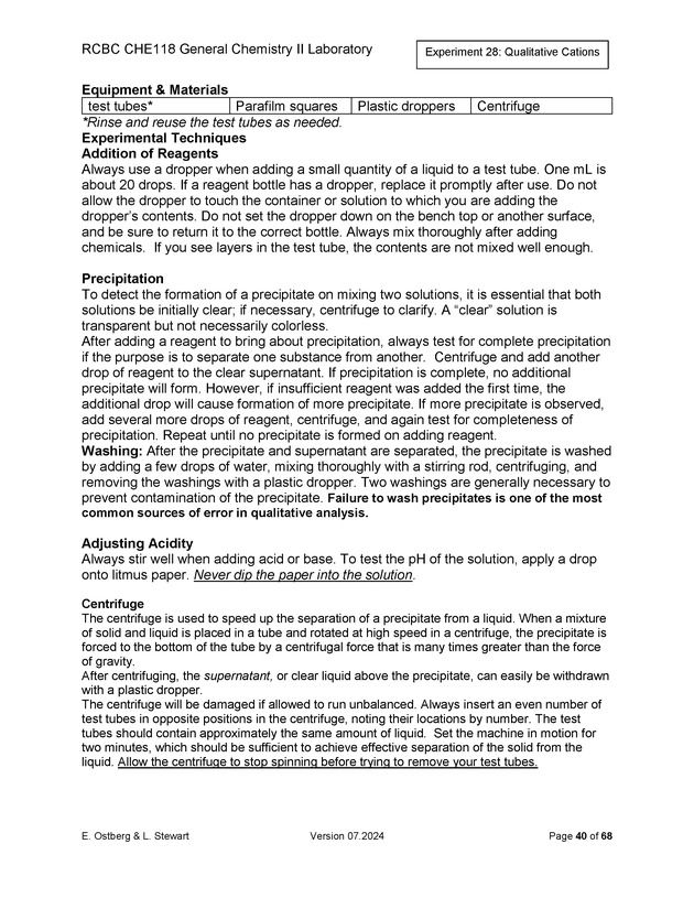 RCBC CHE118 General Chemistry II Laboratory - New Page