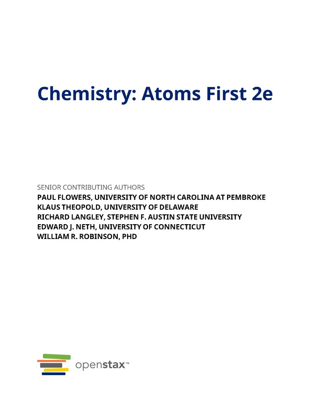 Chemistry: Atoms First - New Page 3