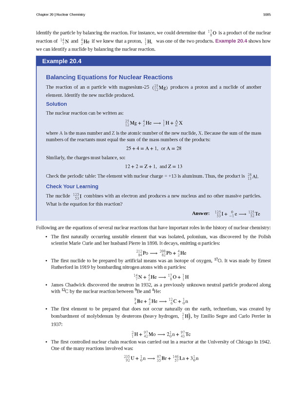 Chemistry: Atoms First - Preface 2084