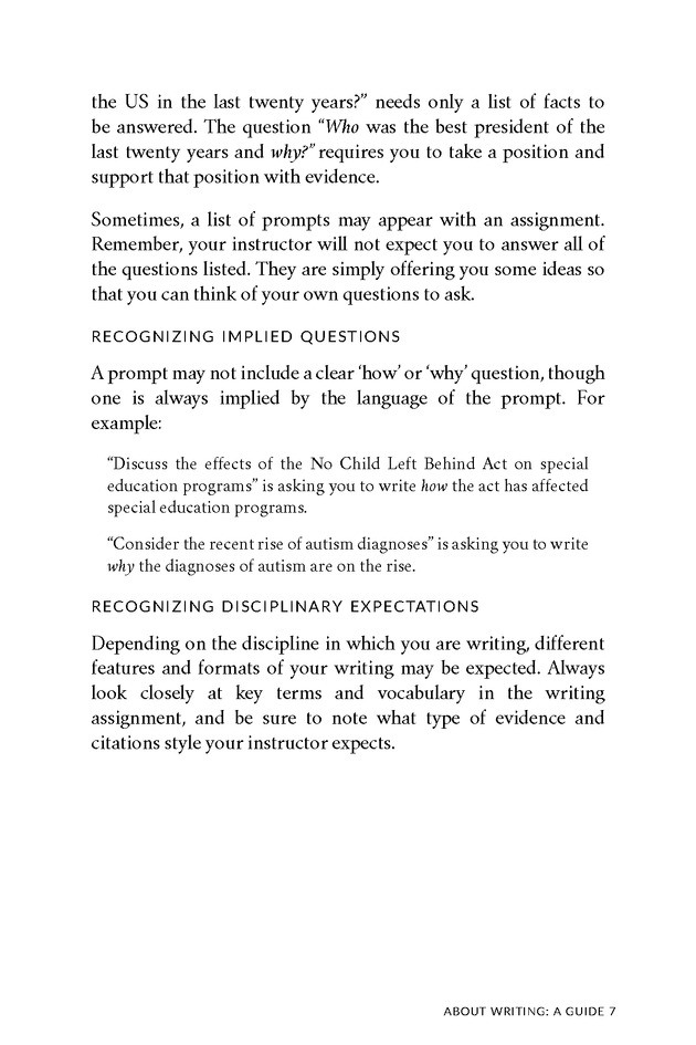 About Writing: A Guide - Page 7