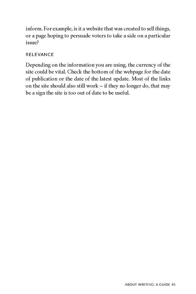 About Writing: A Guide - Page 45
