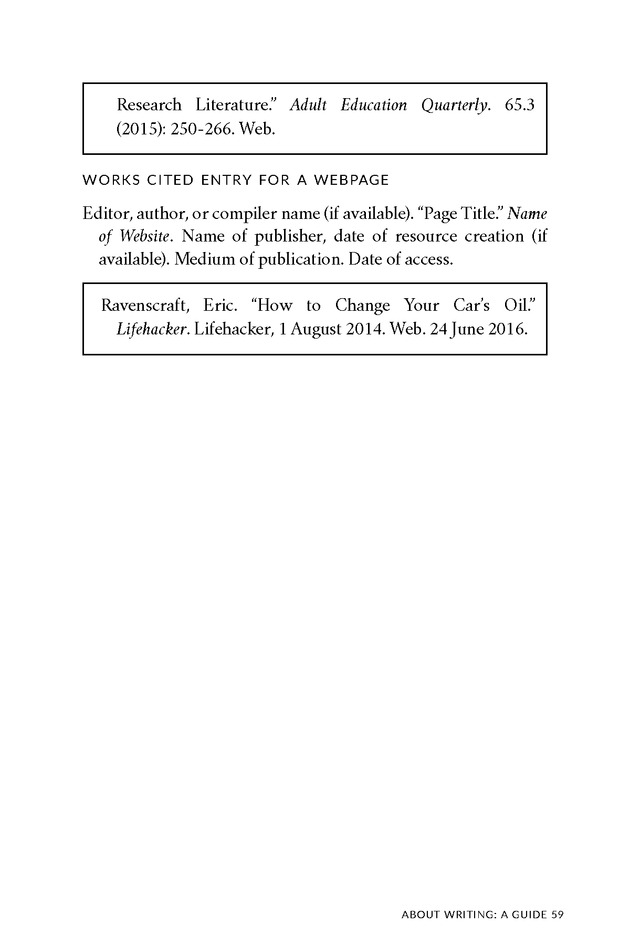 About Writing: A Guide - Page 59