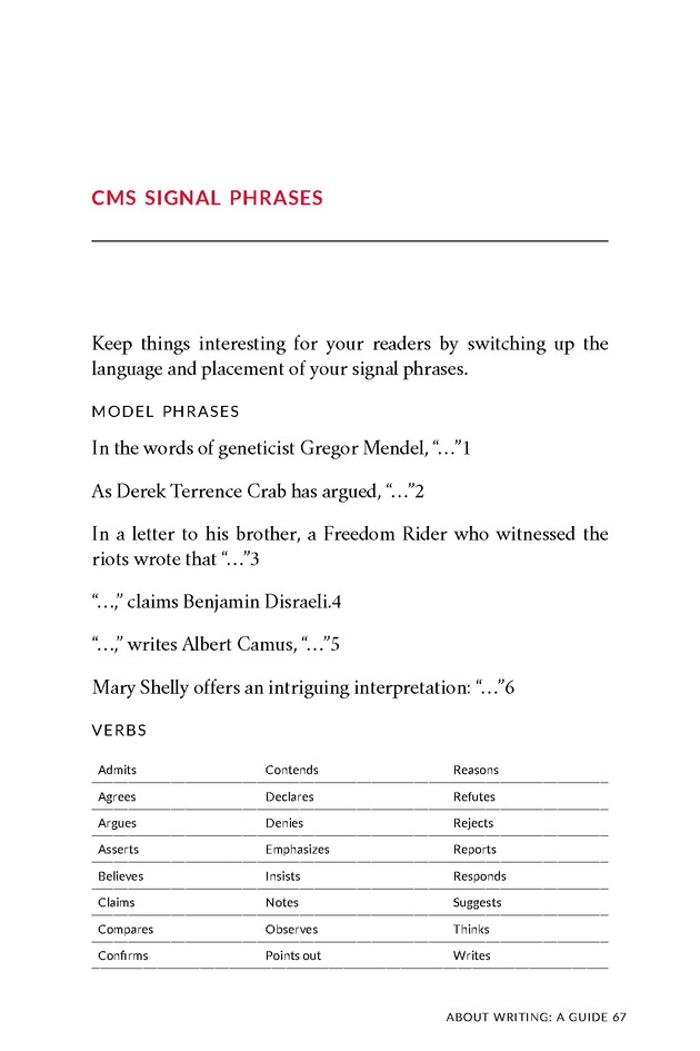 About Writing: A Guide - Page 67