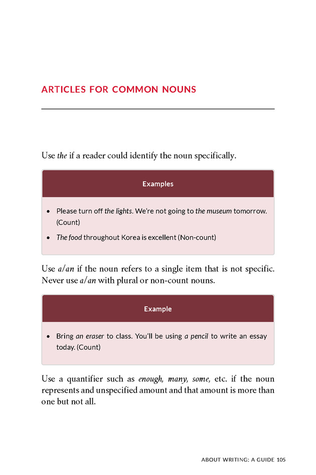 About Writing: A Guide - Page 105