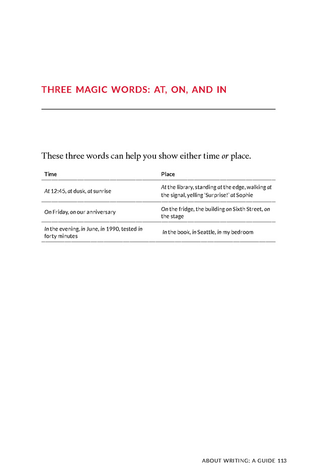 About Writing: A Guide - Page 113
