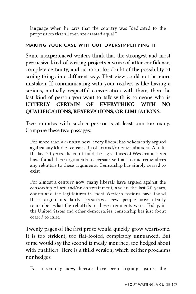 About Writing: A Guide - Page 127