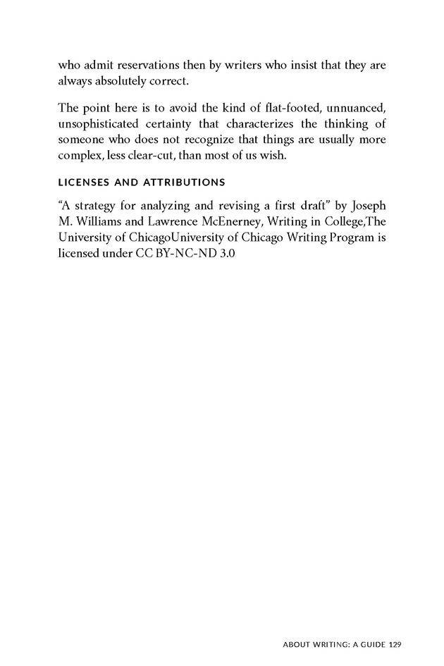 About Writing: A Guide - Page 129
