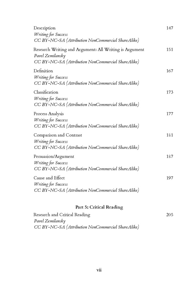 Oregon Writes - Table of Contents 3