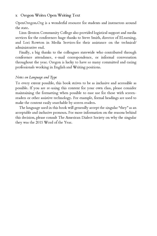 Oregon Writes - Introduction 2