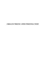 Oregon Writes : Open Writing Text