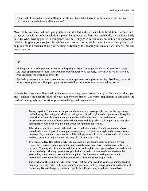 Writing for Success - Page 242
