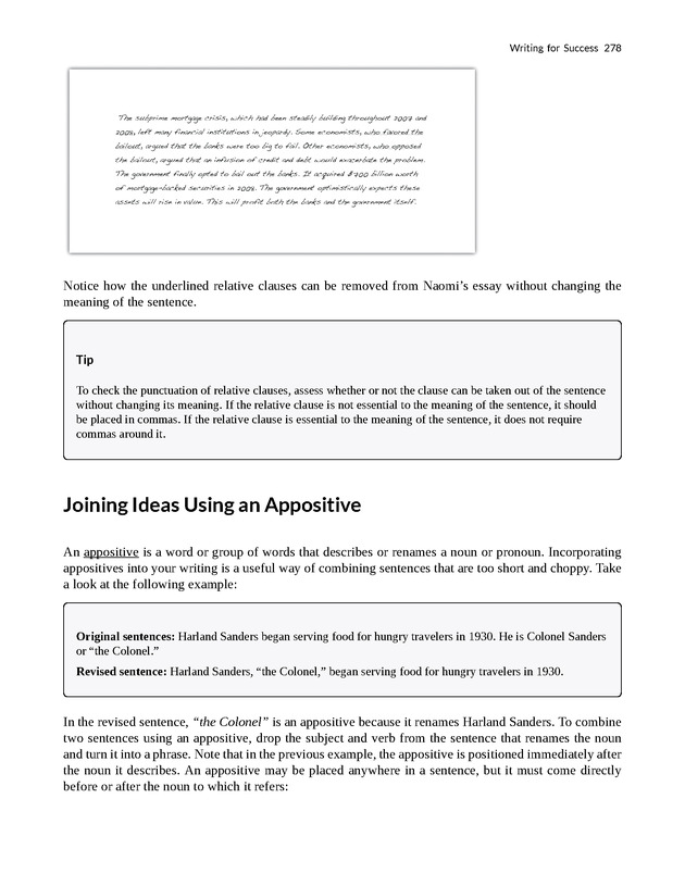 Writing for Success - Page 278