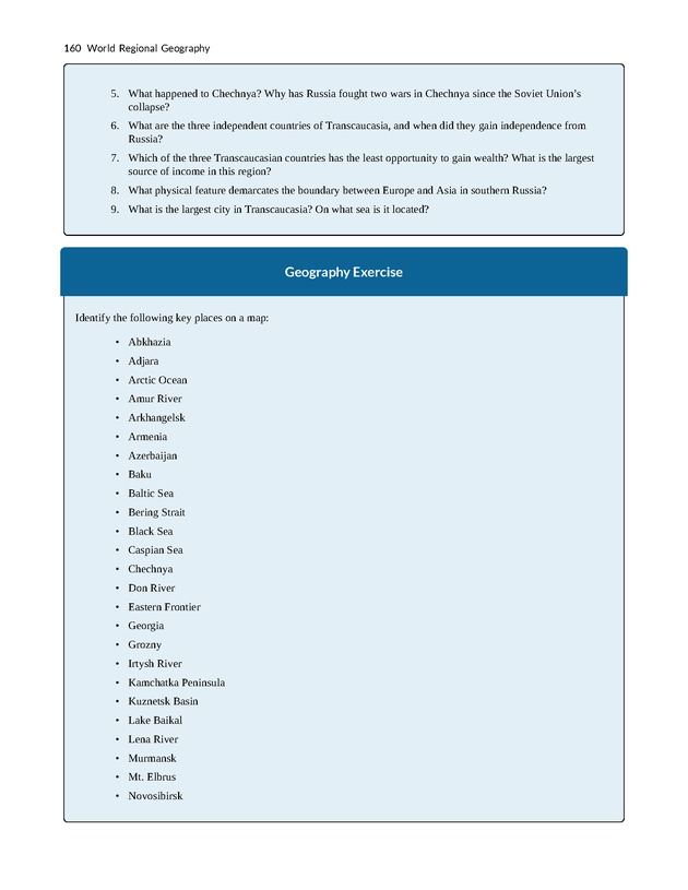World Regional Geography - Page 160