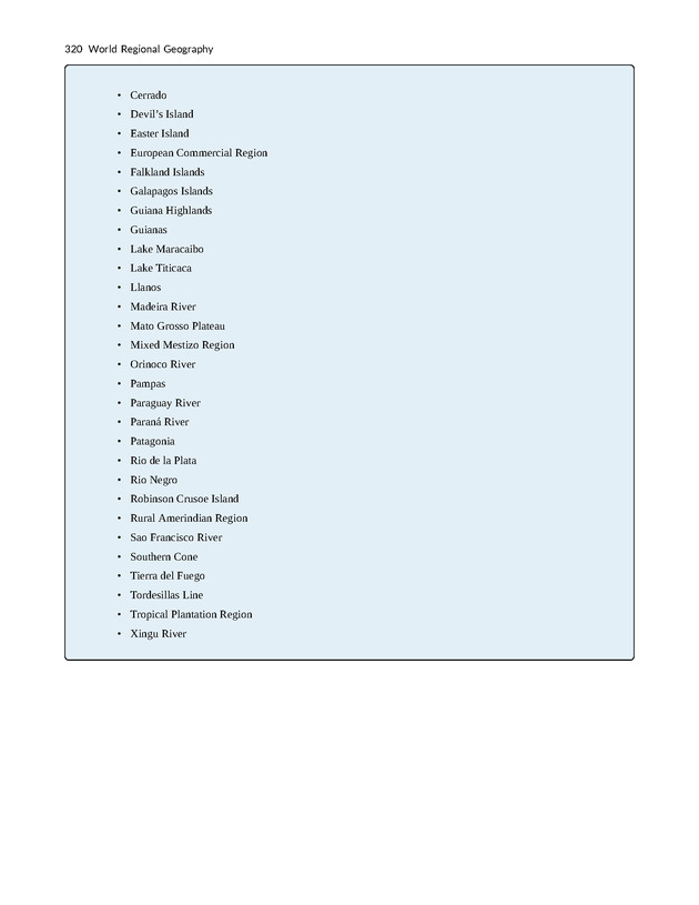 World Regional Geography - Page 320