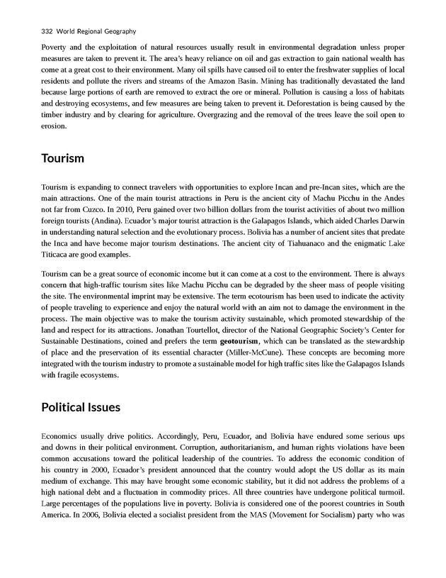 World Regional Geography - Page 332