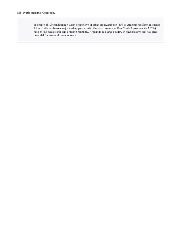 World Regional Geography - Page 368