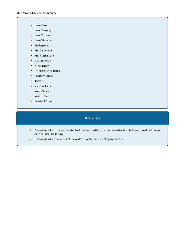 World Regional Geography - Page 384