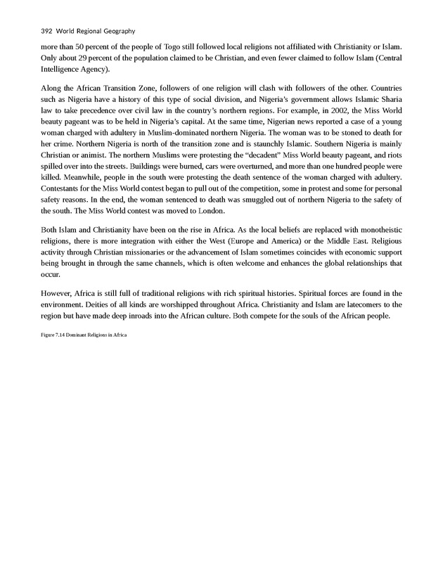 World Regional Geography - Page 392