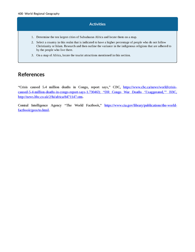 World Regional Geography - Page 400