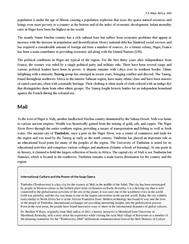World Regional Geography - Page 403