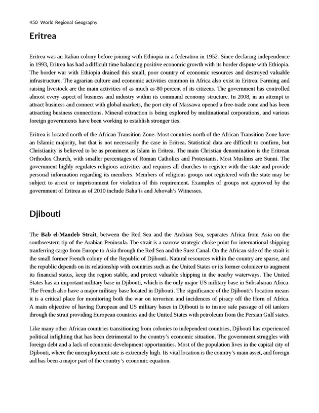 World Regional Geography - Page 450