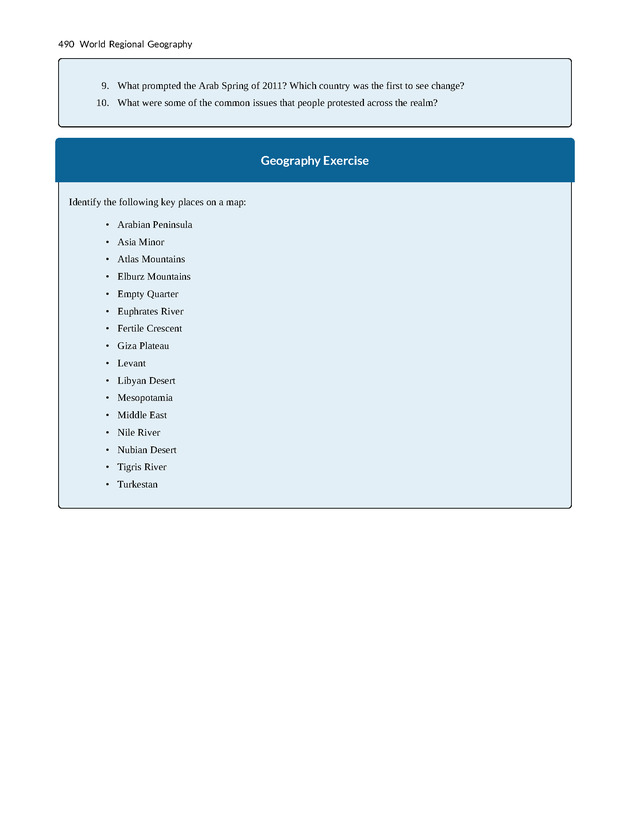World Regional Geography - Page 490