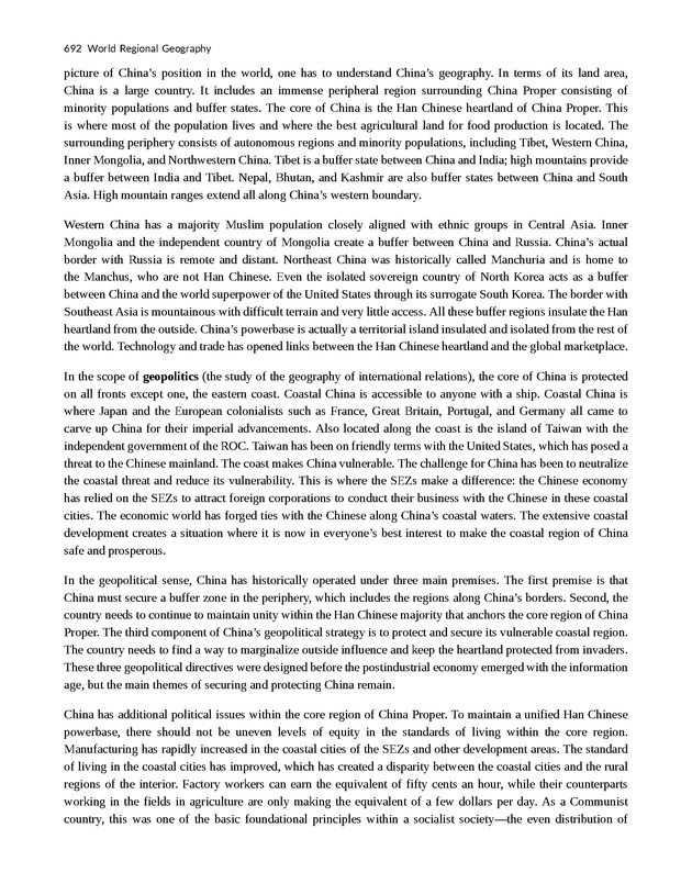 World Regional Geography - Page 692