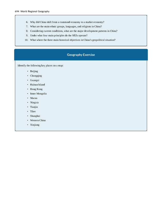 World Regional Geography - Page 694