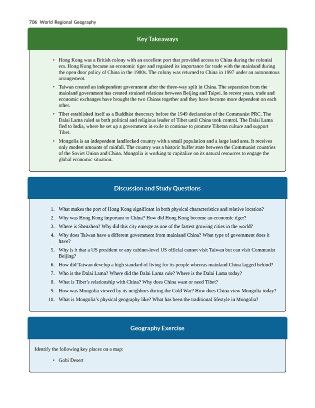 World Regional Geography - Page 706