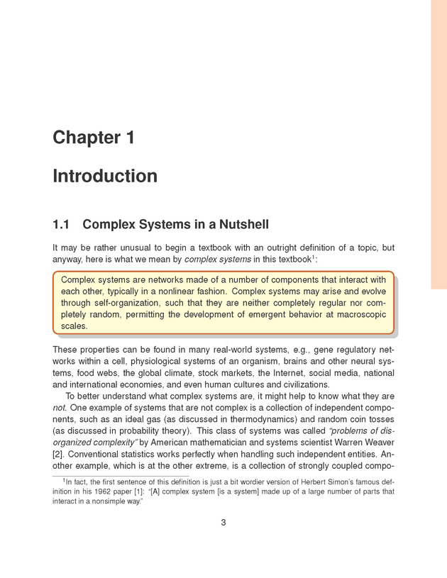 Introduction to the Modeling and Analysis of Complex Systems - Page 3