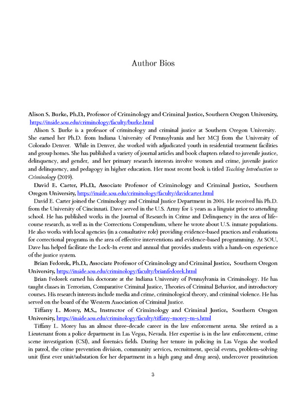 Introduction to the American Criminal Justice System - Front Matter 3
