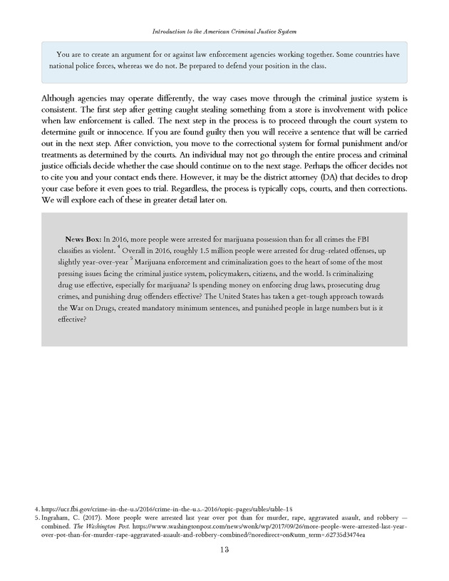 Introduction to the American Criminal Justice System - Page 13