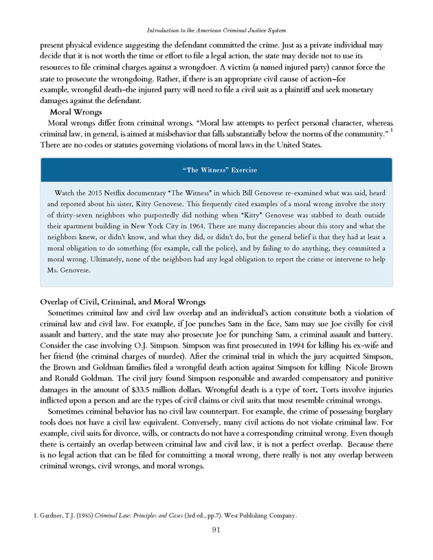 Introduction to the American Criminal Justice System - Page 91