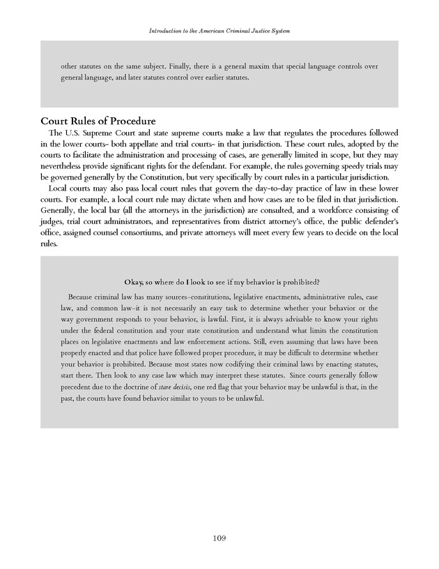 Introduction to the American Criminal Justice System - Page 109