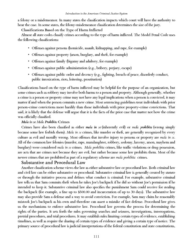 Introduction to the American Criminal Justice System - Page 111