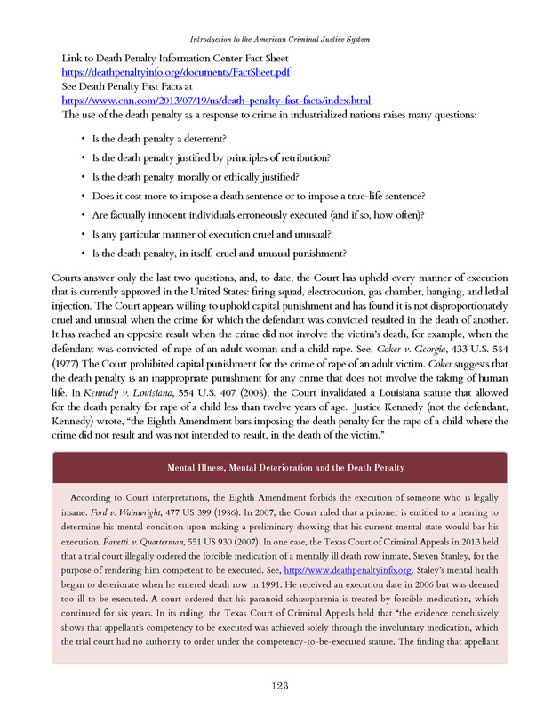 Introduction to the American Criminal Justice System - Page 123